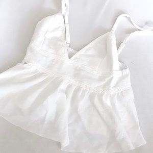 White Shirt With Adjustable Straps